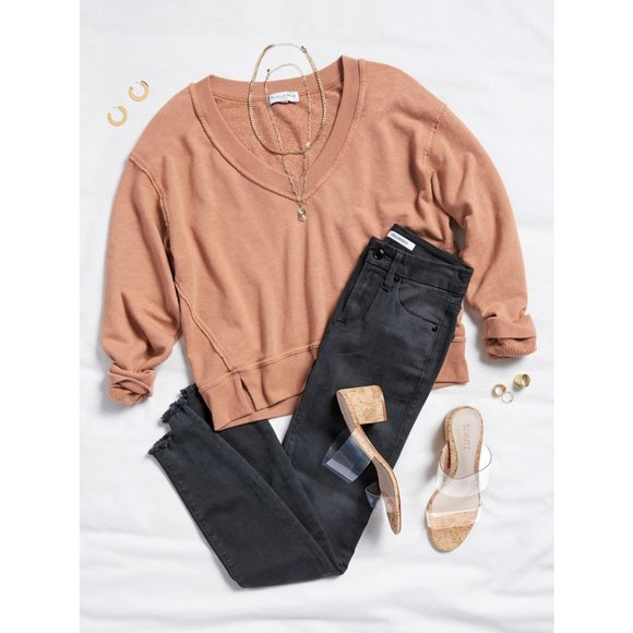 Good American Good Legs Step Hem Black Skinny Jeans 2 / 26" - Picture 7 of 11